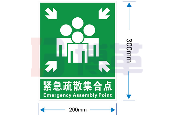 緊急集合點標(biāo)識牌